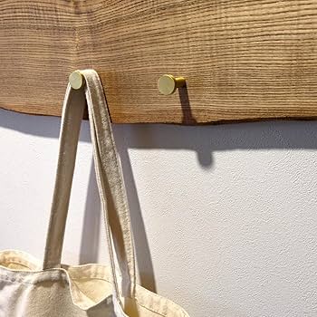 Amazon.co.jp: TUISKU 壁掛けフック 金色 2個セット ウォール